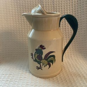 Metlock California Provincial Poppytrail Rooster Pitcher